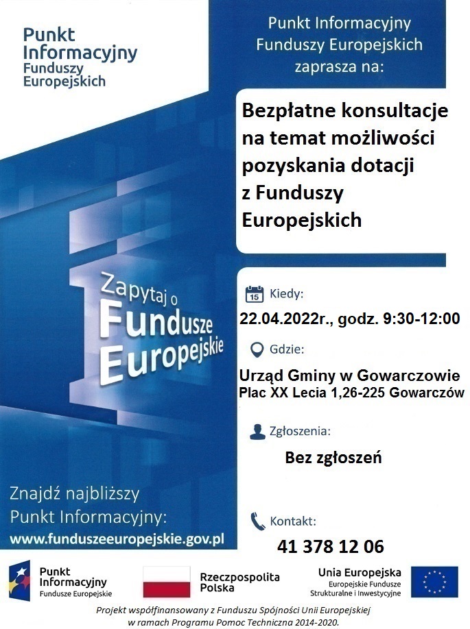 Punkt informacyjny Funduszy Europejskich